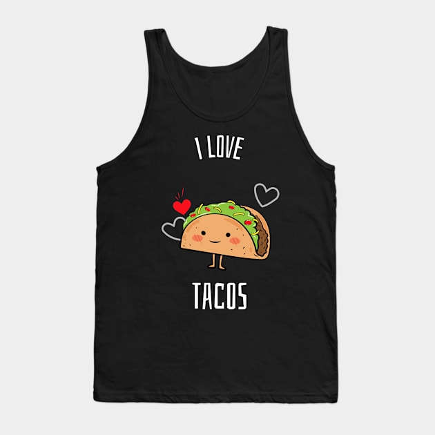 I love Tacos Hearts and Taco Tank Top by MERLISSASBOUTIQUE